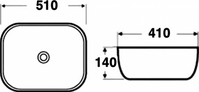 Раковина Mira MR-5141BG фото 7