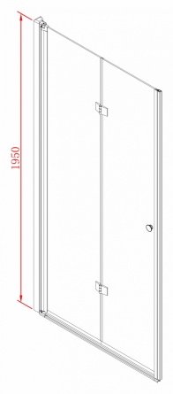Душевая дверь в нишу Cezares Elena BS12 90 C Cr фото 4