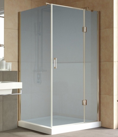 Душевой уголок Vegas Glass AFP-Fis Lux 120*90 05 10 R профиль бронза, стекло сатин фото 1