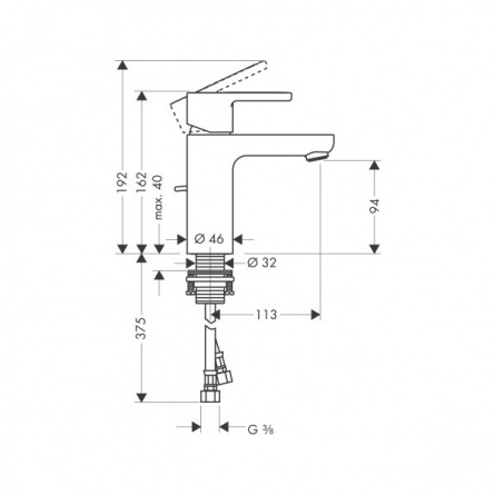 Hansgrohe Metropol S  для раковины фото 2