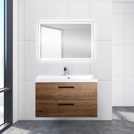 Тумба для комплекта BelBagno Aurora 90 rovere tabacco фото 6