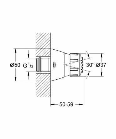 Боковой душ GROHE Relexa Plus (2 режима) фото 2