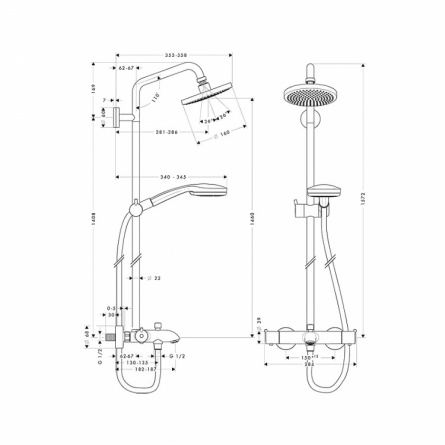 Душевая стойка Ideal Standard IdealRain Soft фото 2