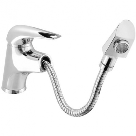 Смеситель для раковины Grohe Europlus с донным клапаном и выдвижным изливом фото 3