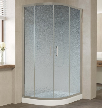 Душевой уголок Vegas Glass ZS-F 110*80 07 02 профиль матовый хром, стекло шиншилла фото 1