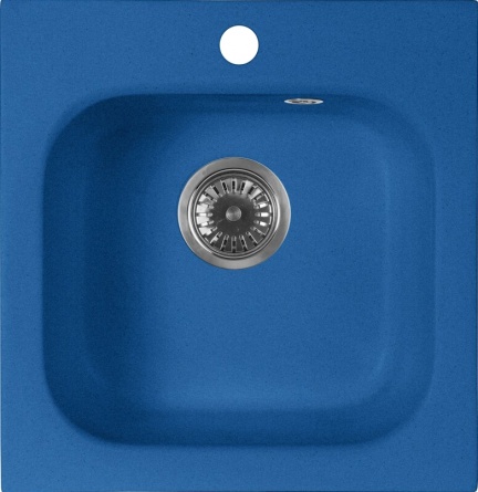 Мойка кухонная AquaGranitEx M-43 синяя фото 1