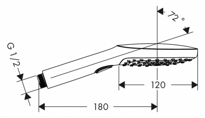 Душевая лейка Hansgrohe Raindance Select 120 Air 3jet фото 4