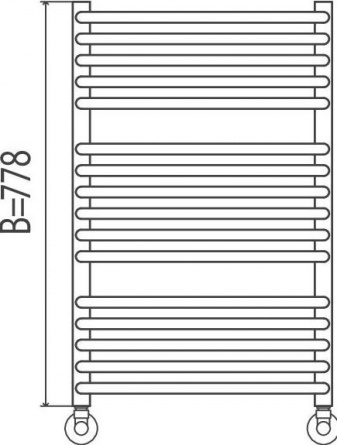 Полотенцесушитель водяной Terminus Стандарт П16 450*778 фото 3