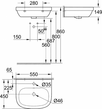 Раковина Grohe Euro Ceramic 3933600H фото 10