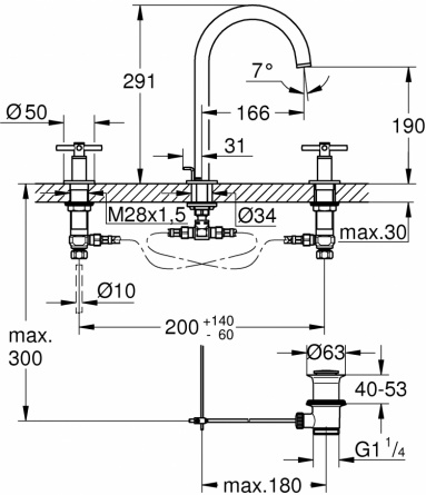 Смеситель Grohe Atrio New 20008003 для раковины фото 3
