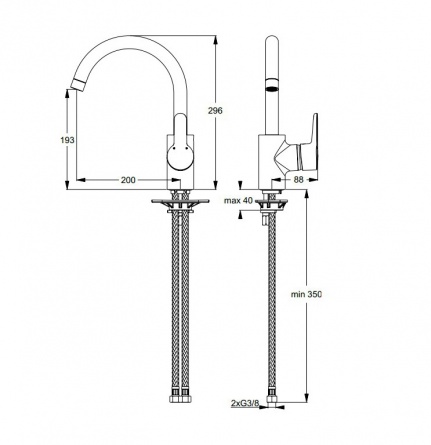 Смеситель для кухонной мойки Ideal Standard Connect Blue фото 2