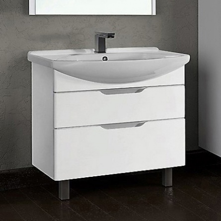 Мебель для ванной Dreja.Eco Laguna Plus 105 белая фото 2