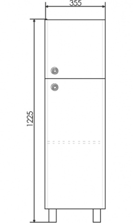 Тумба Comforty Флоренция 35 белый глянец фото 4
