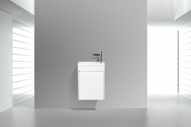 Тумба для комплекта BelBagno Pietra Mini 40 R bianco lucido фото 3