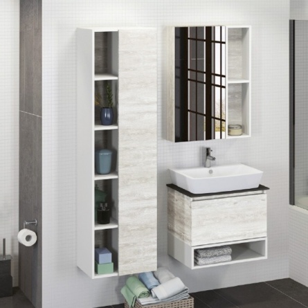 Мебель для ванной Comforty Прага 60 дуб белый фото 2