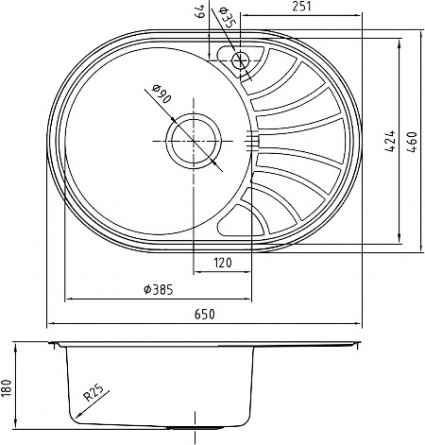 Мойка кухонная Iddis Suno SUN65SLi77 фото 2