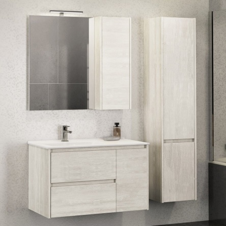 Мебель для ванной Comforty Бремен 90 дуб белый фото 1