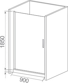 Душевая дверь в нишу Good Door Pandora DR90(L/R) фото 5