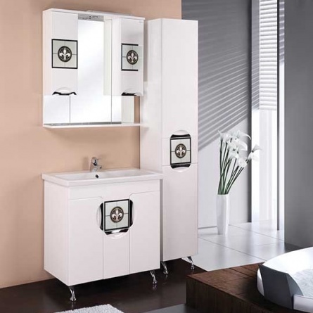 Мебель для ванной Onika Флорена-Квадро 80 белая фото 1