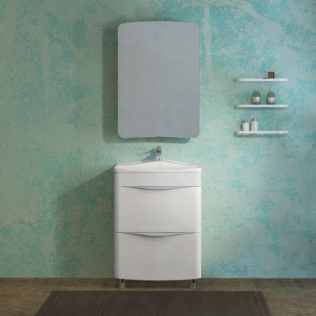Зеркало-шкаф Velvex Iva 60 белое фото 2