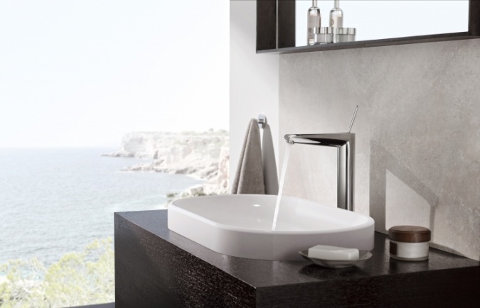 Смеситель для раковины Grohe Eurodisc Joy с высоким изливом фото 5