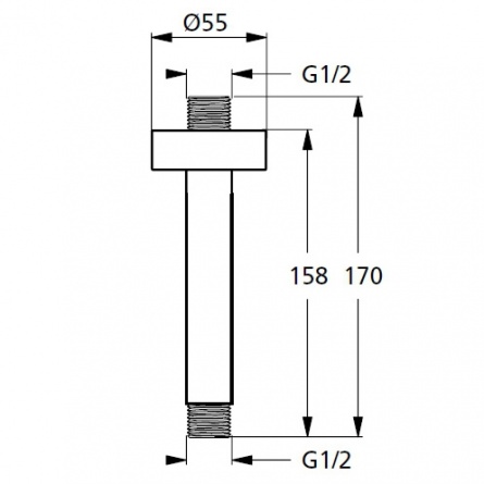Держатель для верхнего душа Ideal Standard IdealRain фото 2