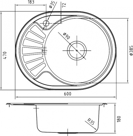 Мойка кухонная Iddis Suno SUN60SRi77 фото 2