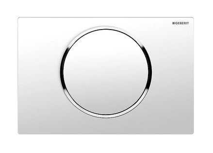 Кнопка смыва Geberit Sigma 10 белый / хром фото 1