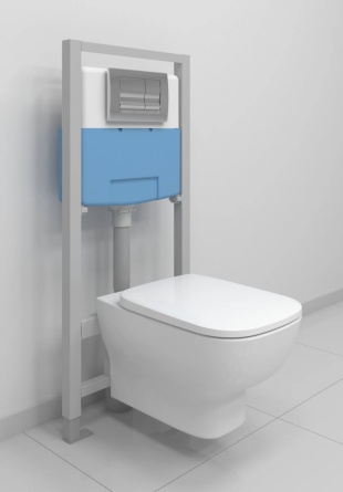 Комплект Ideal Standard Esedra AquaBlade T387301 унитаз + инсталляция с кнопкой смыва фото 2