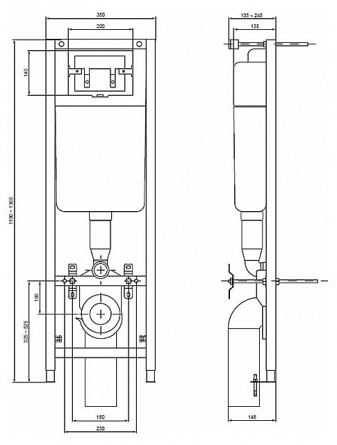 Комплект инсталляция Ideal Standard + подвесной унитаз  Ideal Standard Ecco + крышка сиденье soft clos фото 2