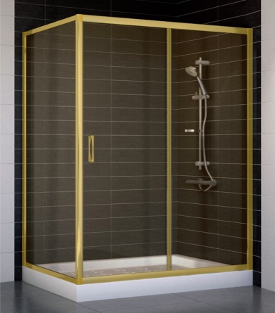Душевой уголок Vegas Glass ZP+ZPV 140*90 09 05 стекло бронза, 140x90 фото 1