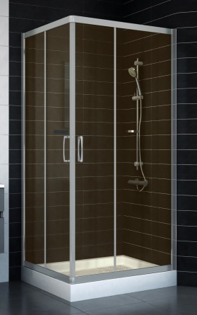 Душевой уголок Vegas Glass ZA-F 80*90 07 10 стекло бронза, 80x90 фото 1