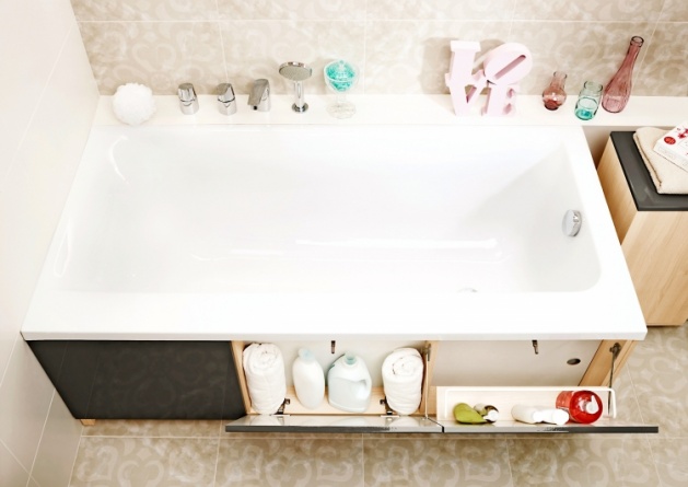 Акриловая ванна Cersanit Smart 170 R (без панели, без опоры) фото 4