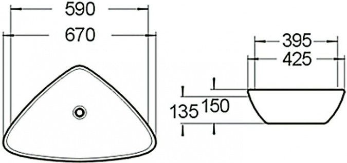 Раковина SantiLine SL-1034 фото 2