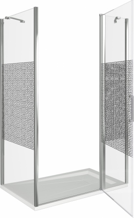 Душевой уголок Good Door Fantasy WTW+SP-F-CH 110x90 фото 3