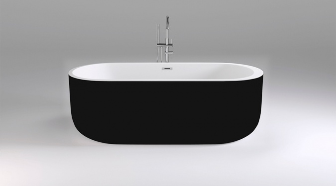 Акриловая ванна Black&White Swan SB109 black фото 2